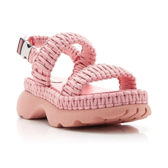 Moncler Belay Woven Sandals in pink size 10 - Picture 5 of 7